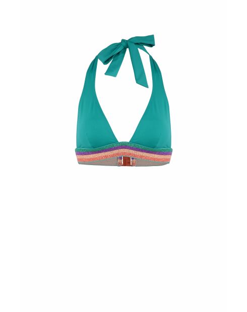 Haut de maillot Golden vert turquoise