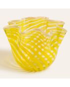 Vase jaune - 30 x 30 x 21.5 cm