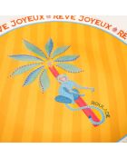 Plat de service à gâteau Singe Roulade multicolore - 21 x 21 cm