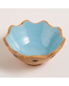 Bol bleu naturel - 25 x 25 x 11 cm