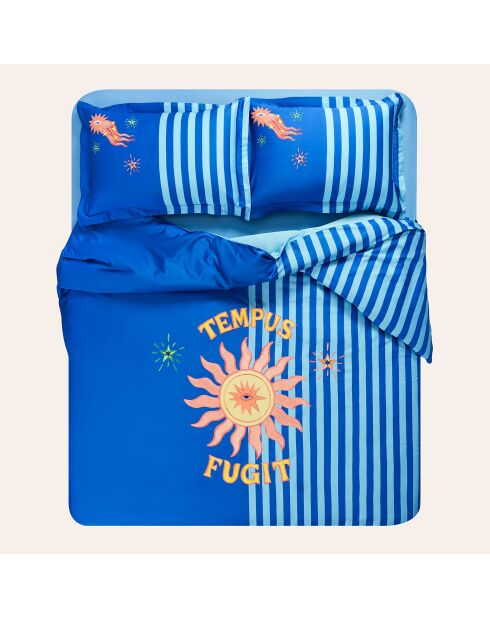Juego de fundas nórdicas de satén Blue King, 240 x 220 cm