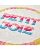 Tapis de bain en coton Petit Joie crème - 70 x 70 cm