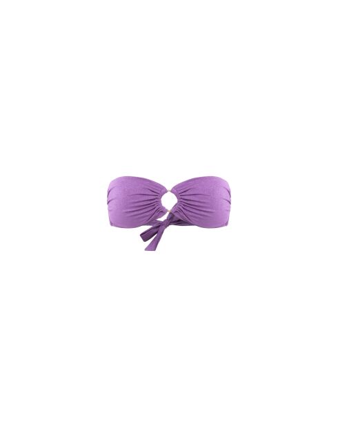 Haut de maillot pepite lilas