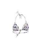 Top bikini a triangolo multicolore accattivante con margherita