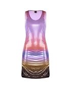 Diana Sunset kaki/roze jurk