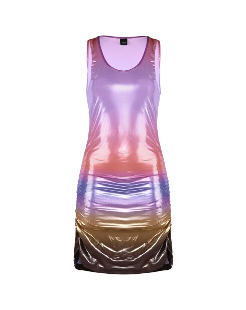 Diana Sunset kaki/roze jurk