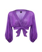 Top Ella morado con purpurina