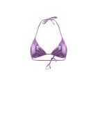 Haut de maillot Attachante triangle lilas