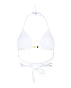 Haut de maillot triangle coulissant blanc