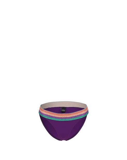 Braguitas de bikini violeta dorado