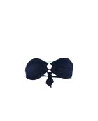 Top bikini con fascia marina