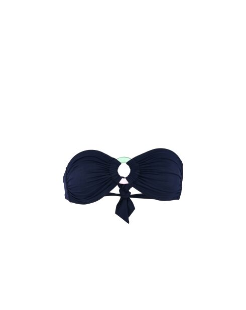 Haut de maillot bandeau marine