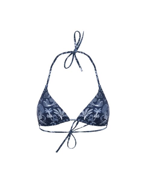 Top bikini a triangolo «Love at the beach»