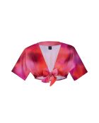 Lilarood/roze bikinitop met gradiënt