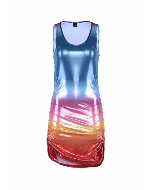 Diana Sunset rood/blauwe jurk