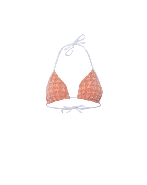 Oranje triangel-bikinitop
