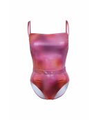 Maillot de bain une pièce bandeau L'estival dégradé rouge / rose