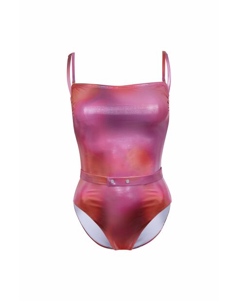 Maillot de bain une pièce bandeau L'estival dégradé rouge / rose
