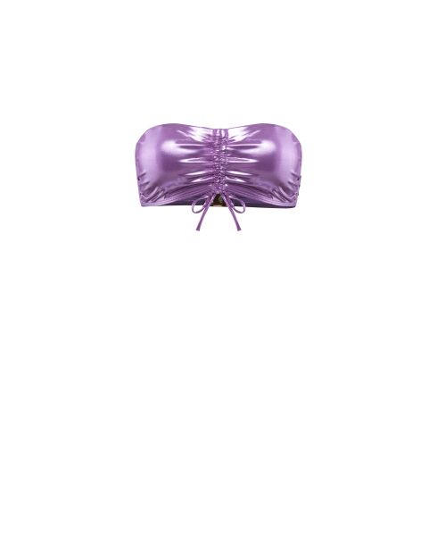 Haut de maillot bandeau froncé Orchidea