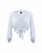 Haut de maillot paillette blanc