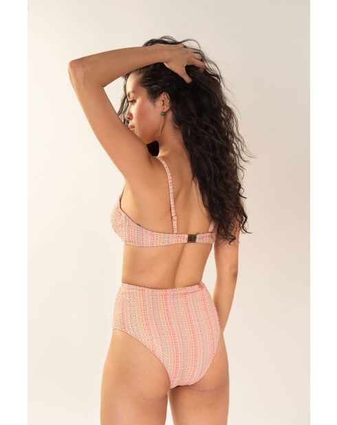 bragas de cintura alta de jacquard de cintura alta
