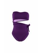 Maillot de bain une pièce cache cache violet