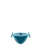 Accattivante slip bikini blu in spugna