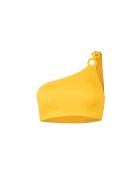 Top bikini asimmetrico giallo