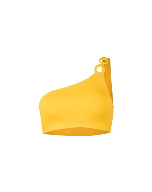 Haut de maillot asymétrique jaune