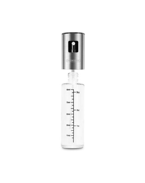 Oliespray van helder en zilverkleurig glas - 0,09 L