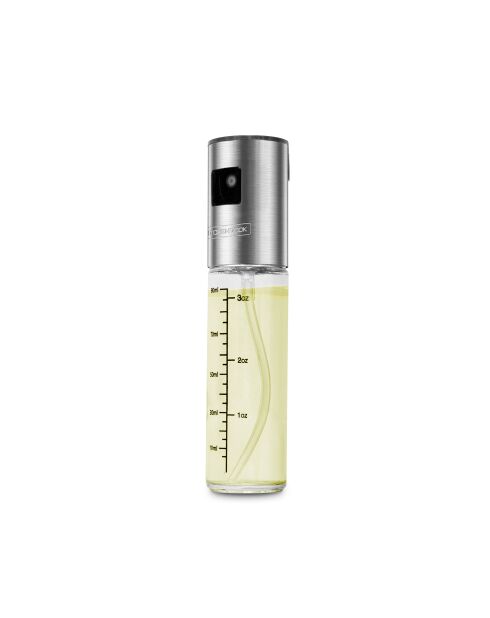 Oliespray van helder en zilverkleurig glas - 0,09 L