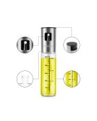 Oliespray van helder en zilverkleurig glas - 0,09 L