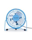 4-inch blauwe metalen tafelventilator