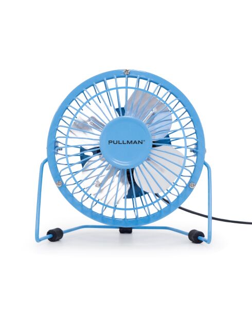 4-inch blauwe metalen tafelventilator