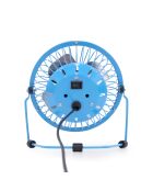 4-inch blauwe metalen tafelventilator