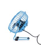 4-inch blauwe metalen tafelventilator