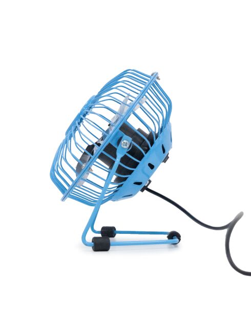 4-inch blauwe metalen tafelventilator