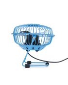 4-inch blauwe metalen tafelventilator