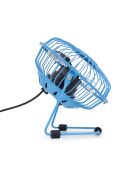 4-inch blauwe metalen tafelventilator