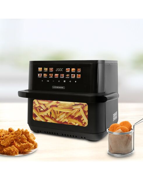 Friteuse à air avec fenêtre noire - 11L