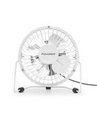 Metalen witte tafelventilator van 4 inch