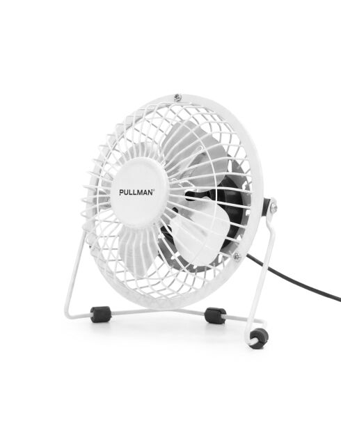 Metalen witte tafelventilator van 4 inch