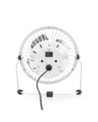 Metalen witte tafelventilator van 4 inch