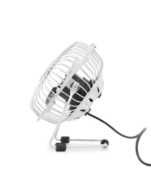 Metalen witte tafelventilator van 4 inch