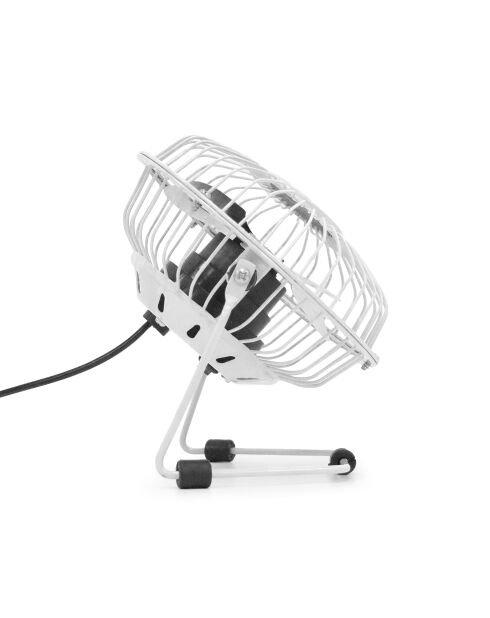 Metalen witte tafelventilator van 4 inch