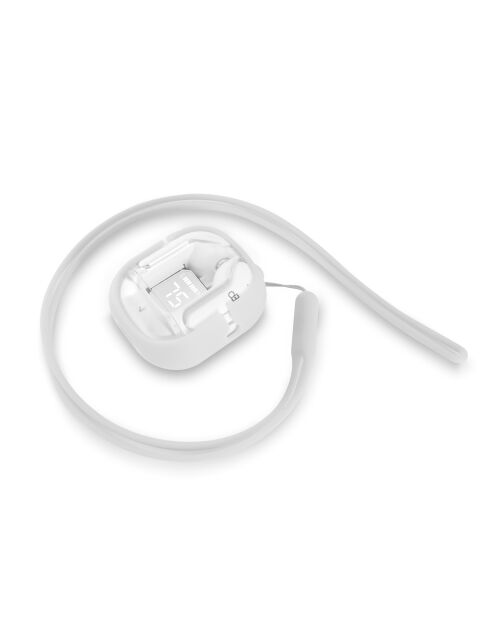 TWS stereo-oordopjes met oplaadetui wit