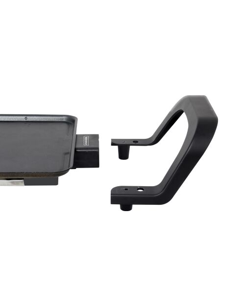 Piastra elettrica XXL con rivestimento antiaderente nero