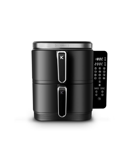 Freidora doble vertical 12 programas negros - 12L