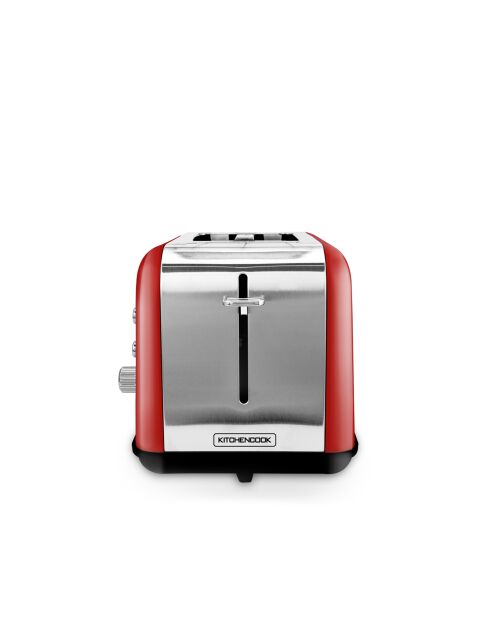 Grille pain double fente avec fenêtre rouge - 800 W