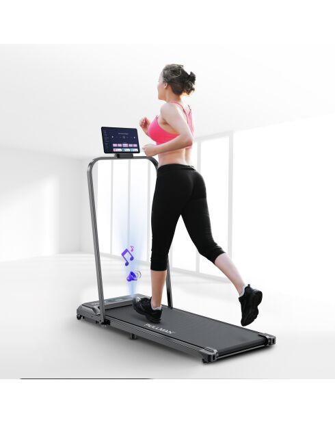 Tapis de marche pliable électrique noir